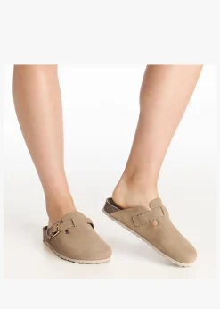 Online DANIEL Iclog Beige Suede Clogs