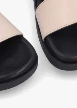 Sale DANIEL Imogen Beige Leather Two Band Mules