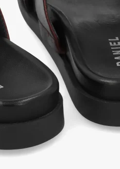 Sale DANIEL Imogen Brown Leather Two Band Mules