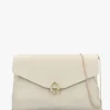Clearance DANIEL Inclutch Cream Tumbled Leather Envelope Clutch