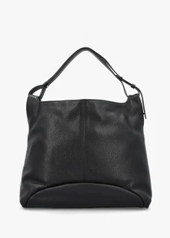 Outlet DANIEL Inhobo Black Leather Slouchy Hobo Bag