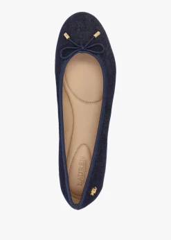 Fashion LAUREN RALPH LAUREN Jayna Blue Denim Ballet Pumps
