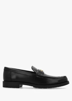 Online COACH Jocelyn Black Leather Loafers