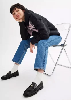 Online COACH Jocelyn Black Leather Loafers