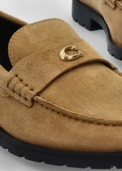 Hot COACH Jocelyn Lion Suede Loafers