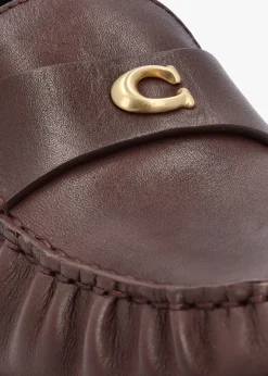 Outlet COACH Jolene Maple Leather Loafers