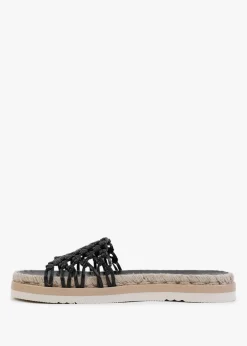 Hot DANIEL Kule Black Knotted Woven Mules