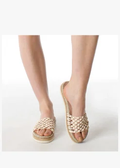 Online DANIEL Kule Cream Knotted Woven Mules
