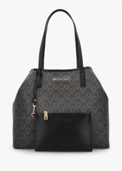 Sale VALENTINO BAGS Lady Nero Multi Repeat Logo Shopper Bag