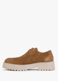 Clearance DANIEL Lally Tan Suede Lace Up Wallabee Shoes