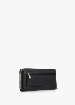 Clearance GUESS Large Laurel Black Zip Around Wallet