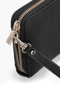 Clearance GUESS Large Laurel Black Zip Around Wallet