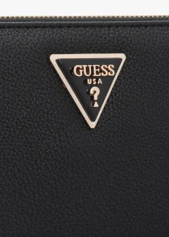 Clearance GUESS Large Laurel Black Zip Around Wallet