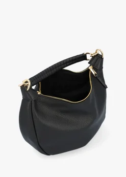 Sale DANIEL Licia Black Leather Slouchy Shoulder Bag