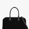 Hot DANIEL Lilah Black Leather & Suede East West Shoulder Bag