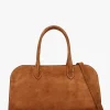 Discount DANIEL Lilah Tan Suede East West Shoulder Bag