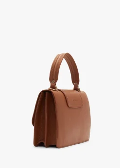 Outlet VISONA Linda California Caramello Leather Shoulder Bag