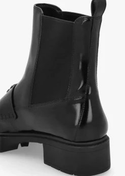 Best COACH Louisa Black Leather Chelsea Boots