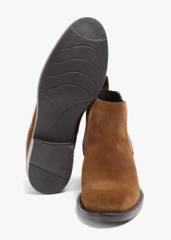 Outlet RIZZOLI Lowly Tan Suede Chelsea Boots