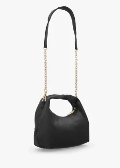 Sale LOVE MOSCHINO Majestic Black Rhinestone Hobo Bag