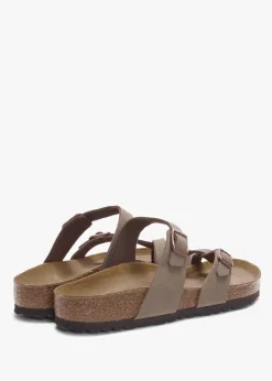 Best BIRKENSTOCK Mayari Birko-Flor Nubuck Mocca Thong Sandals