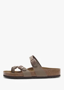 Best BIRKENSTOCK Mayari Birko-Flor Nubuck Mocca Thong Sandals