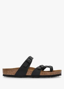 Online BIRKENSTOCK Mayari Black Birko-Flor Thong Sandals