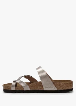 Fashion BIRKENSTOCK Mayari Graceful Taupe Birko-Flor Thong Sandals