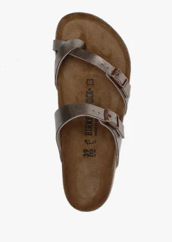 Fashion BIRKENSTOCK Mayari Graceful Taupe Birko-Flor Thong Sandals