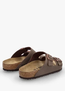 Fashion BIRKENSTOCK Men's Arizona Birko-Flor Mocca Two Bar Mules