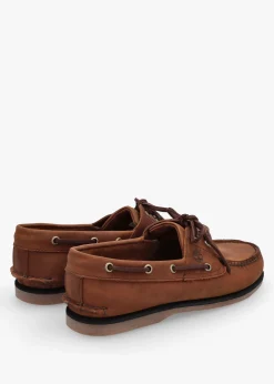 Sale TIMBERLAND Men’s Classic Lace Up Medium Brown Nubuck Leather Boat Shoes