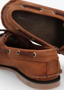 Sale TIMBERLAND Men’s Classic Lace Up Medium Brown Nubuck Leather Boat Shoes