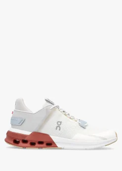 New ON RUNNING Men’s Cloudnova Flux Undyed White Auburn Trainers