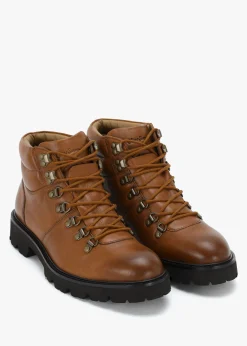 Online OLIVER SWEENEY Men’s Helford Dark Tan Leather Hiker Boots