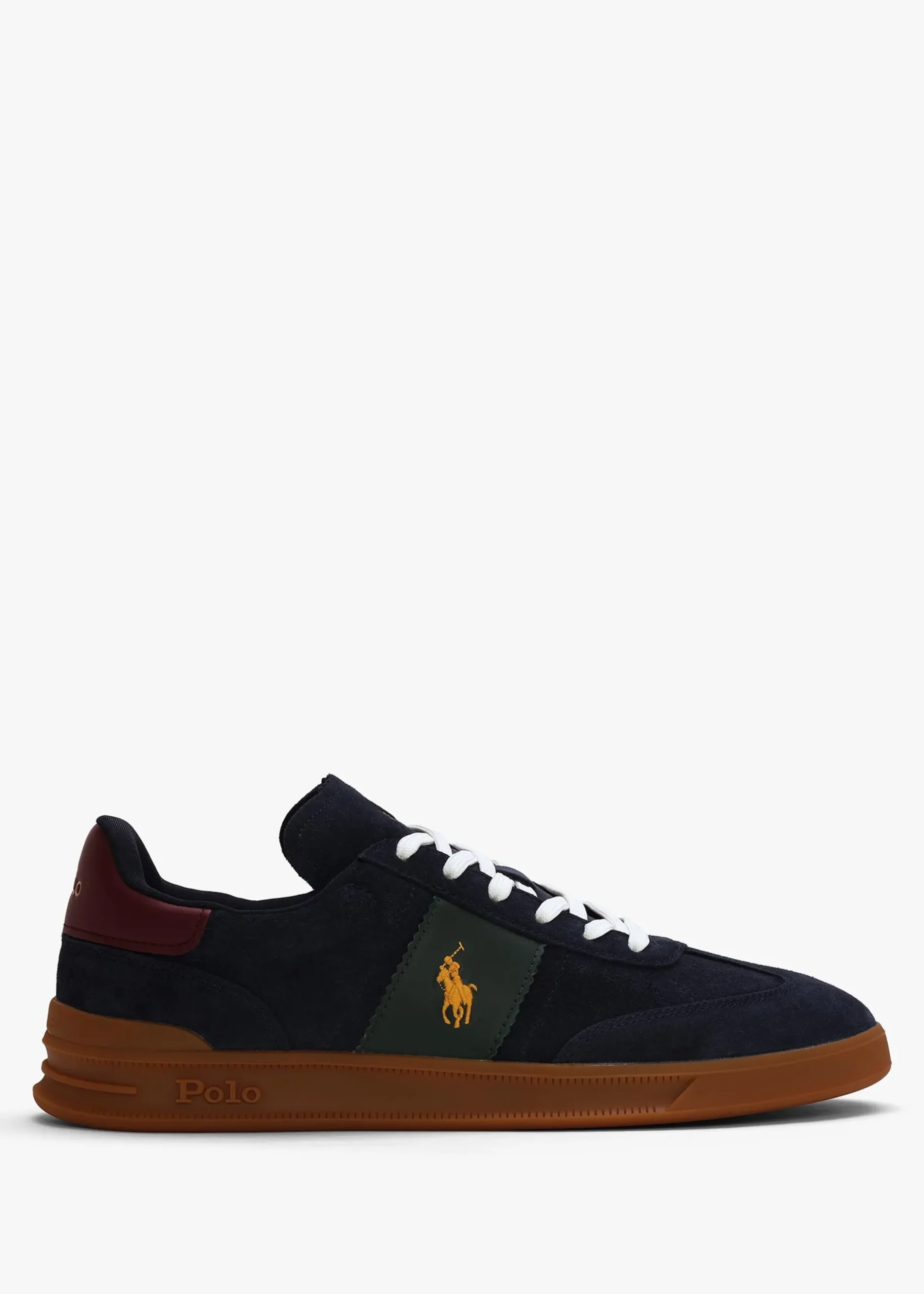 Sale POLO RALPH LAUREN Men’s Heritage Aera Navy Multi Suede Trainers