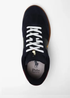 Sale POLO RALPH LAUREN Men’s Heritage Aera Navy Multi Suede Trainers