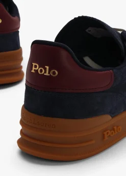 Sale POLO RALPH LAUREN Men’s Heritage Aera Navy Multi Suede Trainers