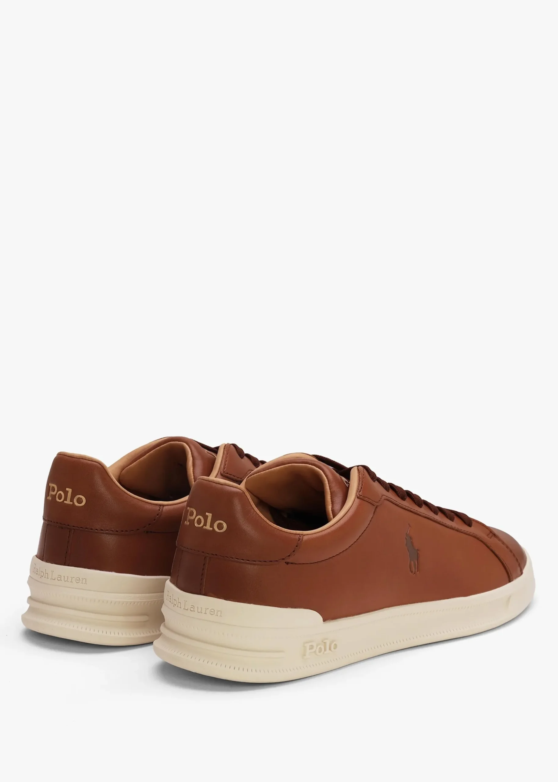 Outlet POLO RALPH LAUREN Men’s Heritage Court II Polo Russet Leather Trainers