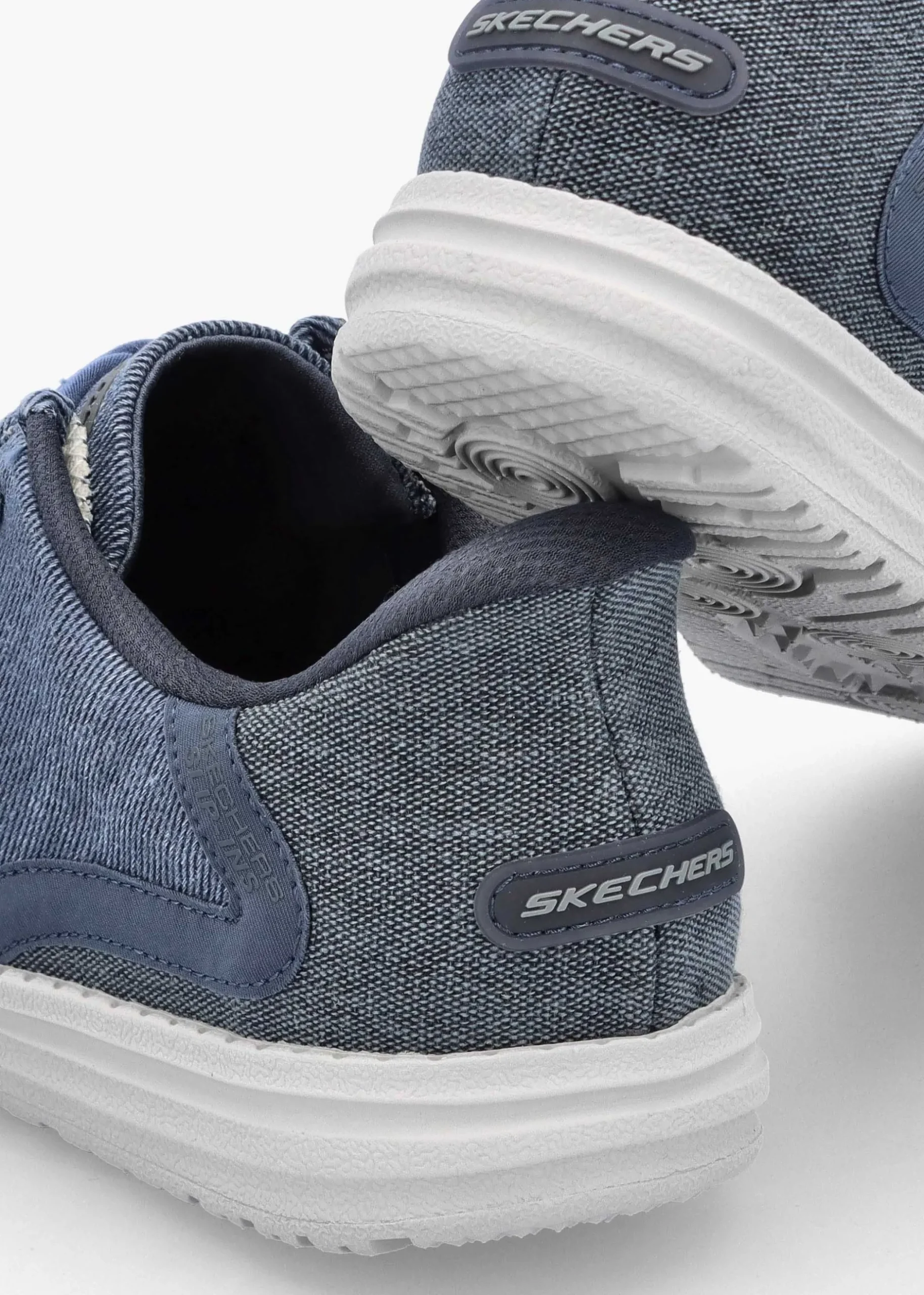 Best SKECHERS Men’s Melson Slip Ins Coronado Denim Shoes