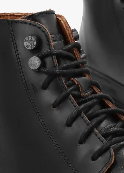 Best BIRKENSTOCK Men’s Prescott Black Waxy Leather Lace Up Boots