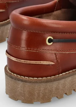 Discount BARBOUR Men’s Re-Engineered Tan Leather Deck Boat Shoes