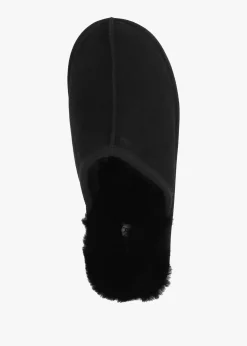 Clearance DANIEL Men’s Shutoff Black Shearling Slippers