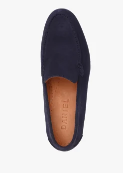 Fashion DANIEL Men’s Soro Navy Suede Loafers