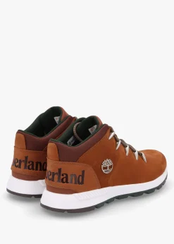 New TIMBERLAND Men’s Sprint Trekker Lace Up Rust Nubuck Mid Top Trainers