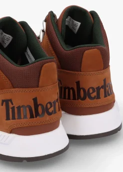 New TIMBERLAND Men’s Sprint Trekker Lace Up Rust Nubuck Mid Top Trainers