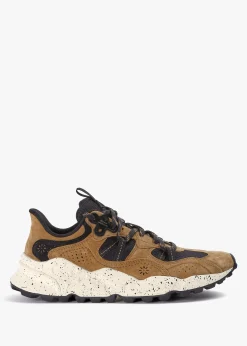 Best FLOWER MOUNTAIN Men's Tiger Hill Brown Suede/Nylon Mesh Trainers