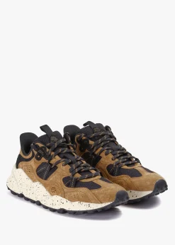 Best FLOWER MOUNTAIN Men's Tiger Hill Brown Suede/Nylon Mesh Trainers