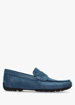 Discount Geox Men’s U Kosmopolis + Grip Dark Avio Suede Loafers