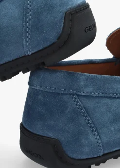 Discount Geox Men’s U Kosmopolis + Grip Dark Avio Suede Loafers