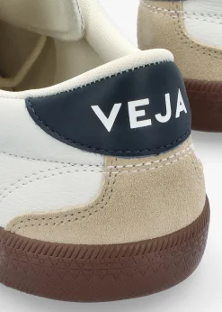 Discount VEJA Men's Volley O.T Leather White Nautico Bark Trainers